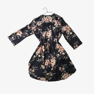 41 Hawthorn Black and Pink Sundress with Raglan Sleeves